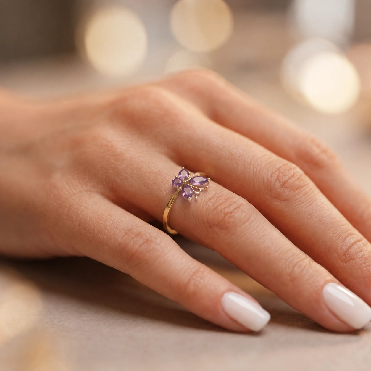 Yellow Gold Amethyst — Zenaide