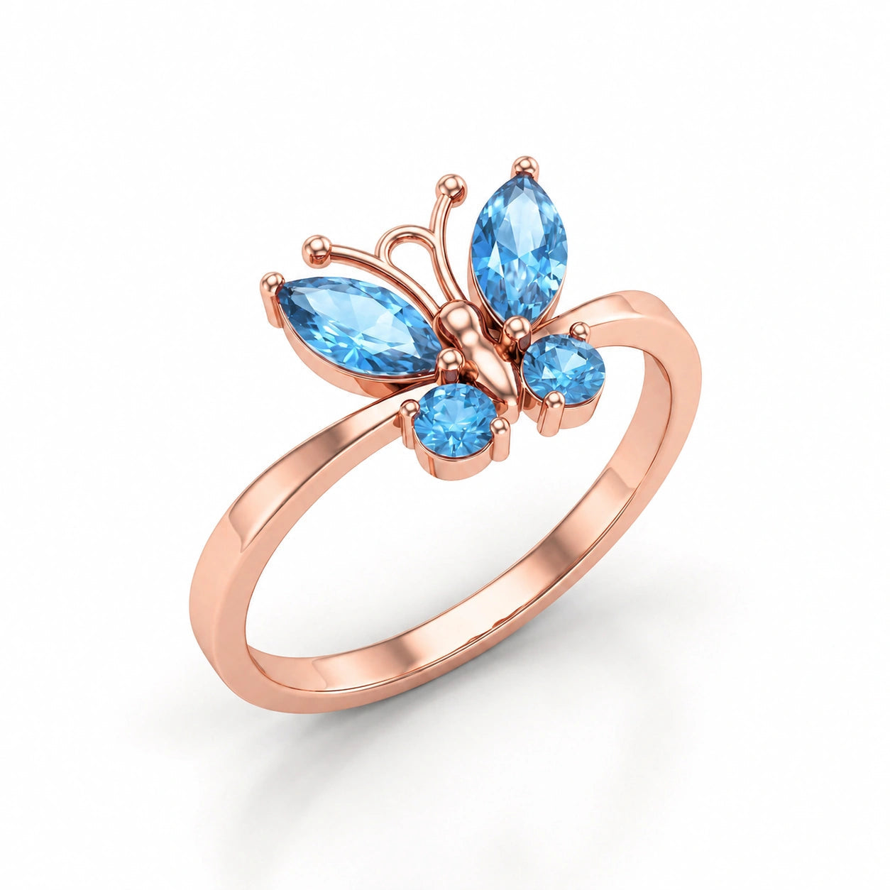 Rose Gold Blue Topaz — Zenaide