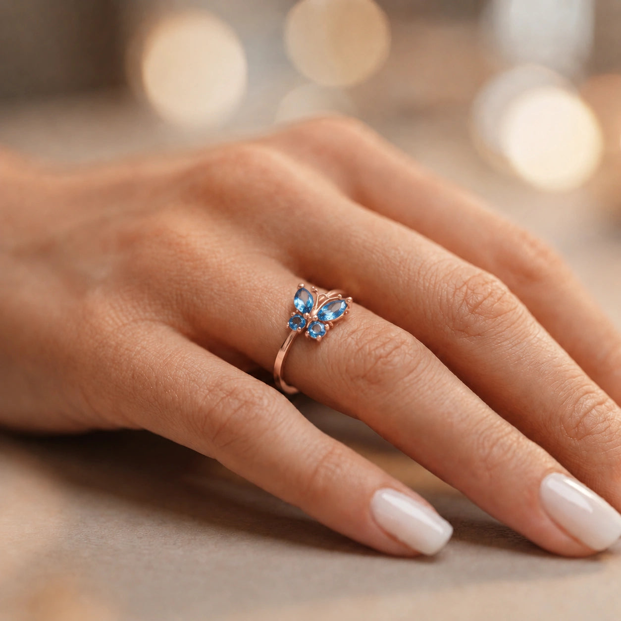 Rose Gold Blue Topaz — Zenaide