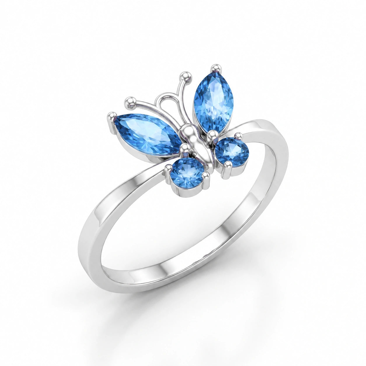 White Gold Blue Topaz — Zenaide