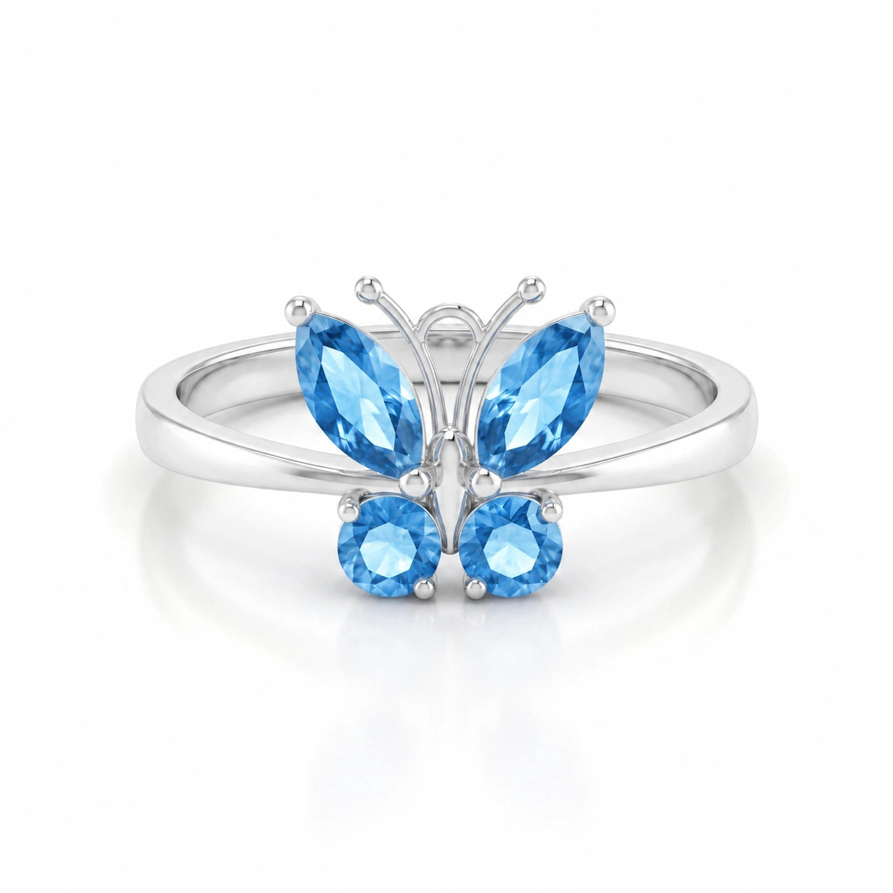 White Gold Blue Topaz — Zenaide