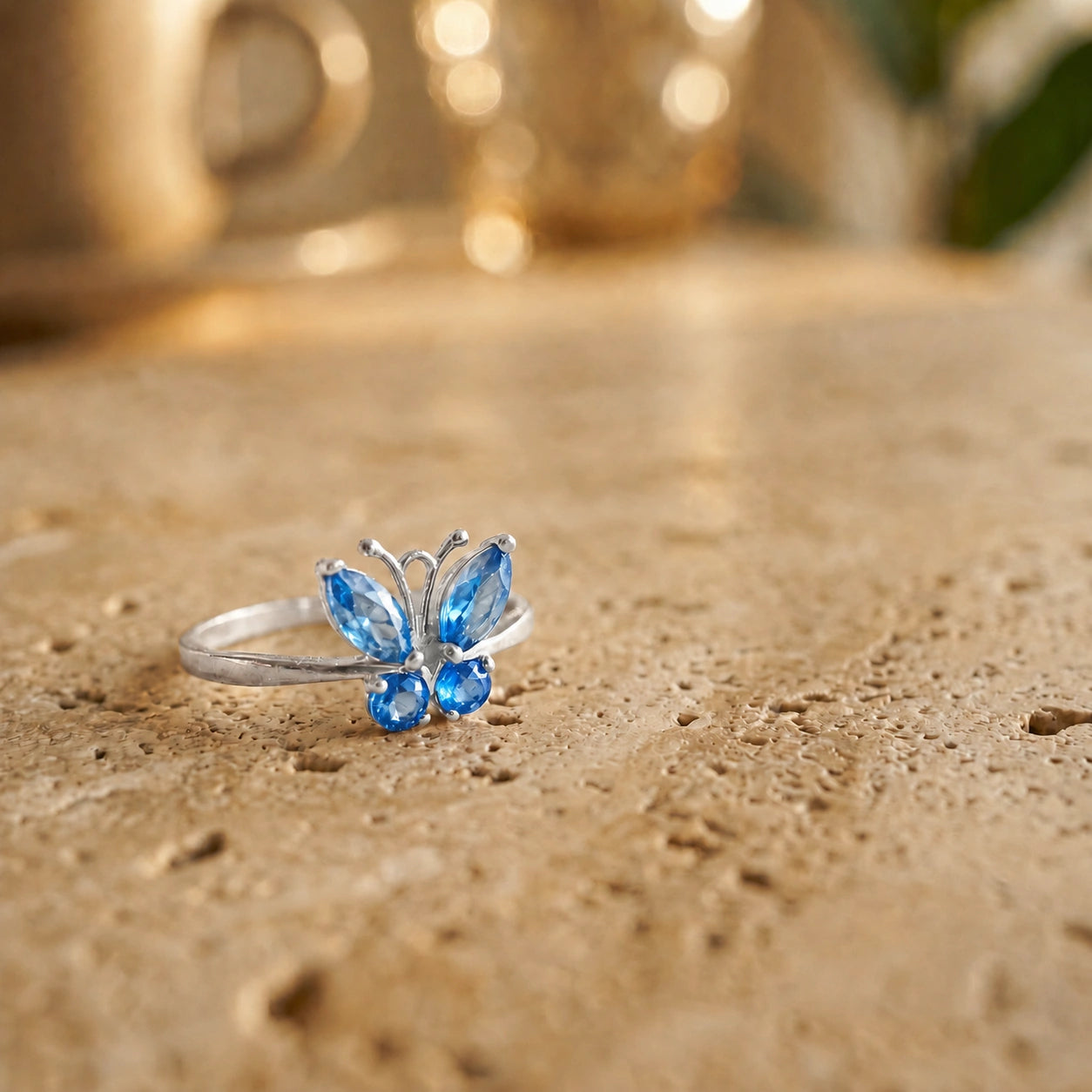 White Gold Blue Topaz — Zenaide