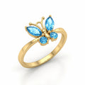 Yellow Gold Blue Topaz — Zenaide