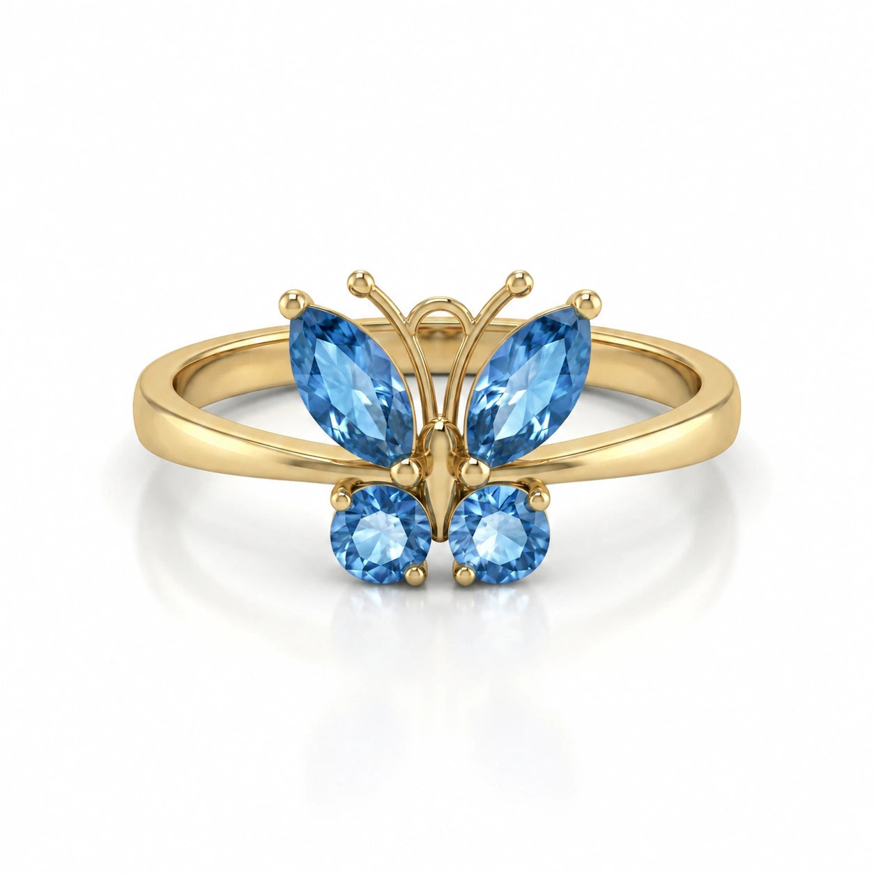 Yellow Gold Blue Topaz — Zenaide