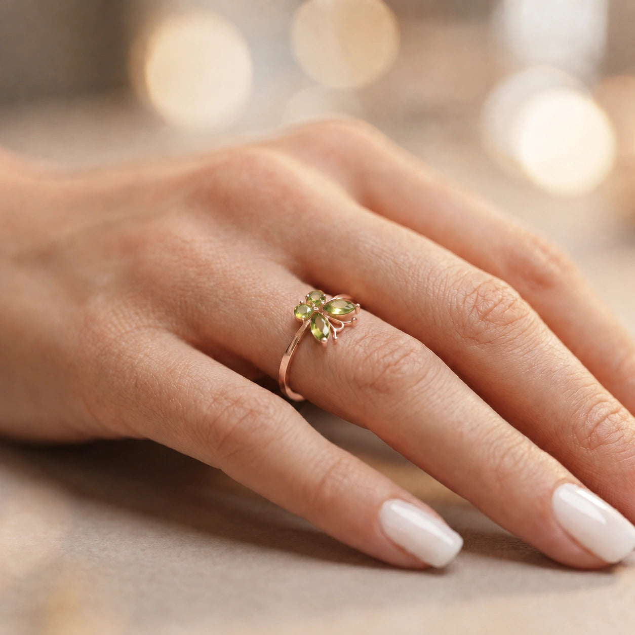 Rose Gold Peridot — Zenaide