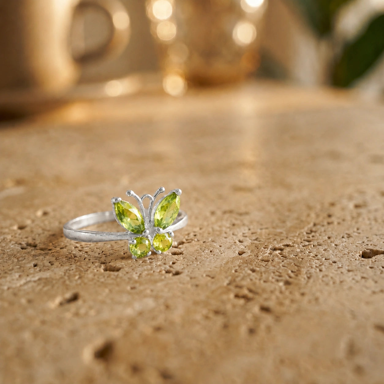 White Gold Peridot — Zenaide
