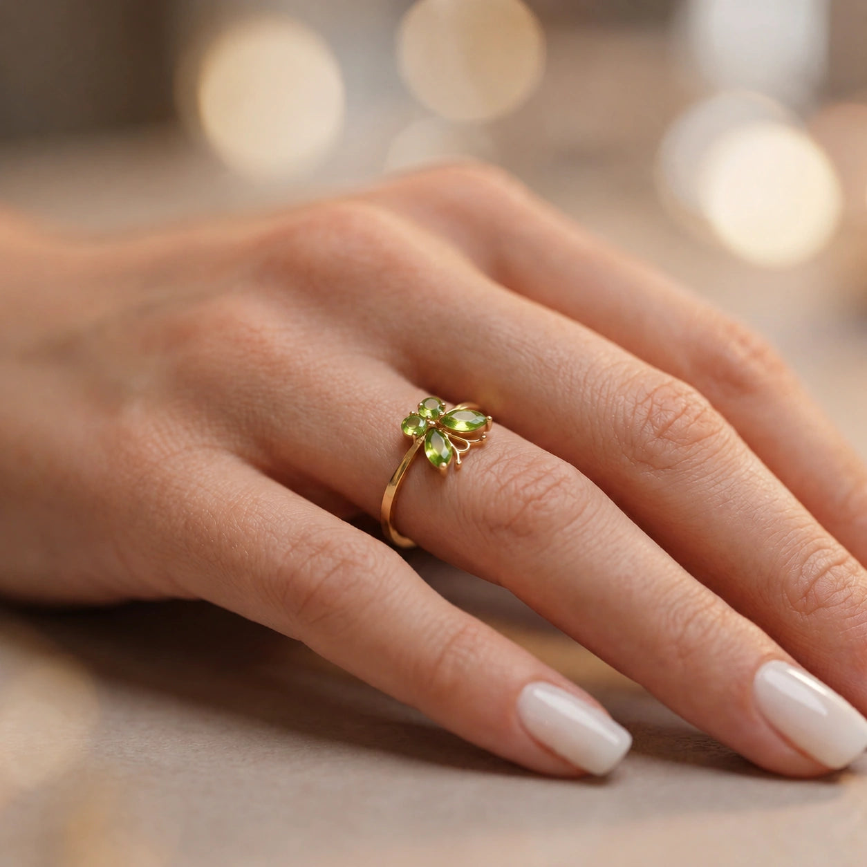Yellow Gold Peridot — Zenaide