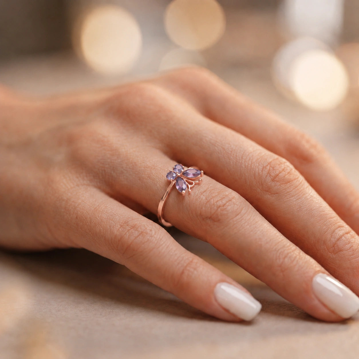 Rose Gold Tanzanite — Zenaide