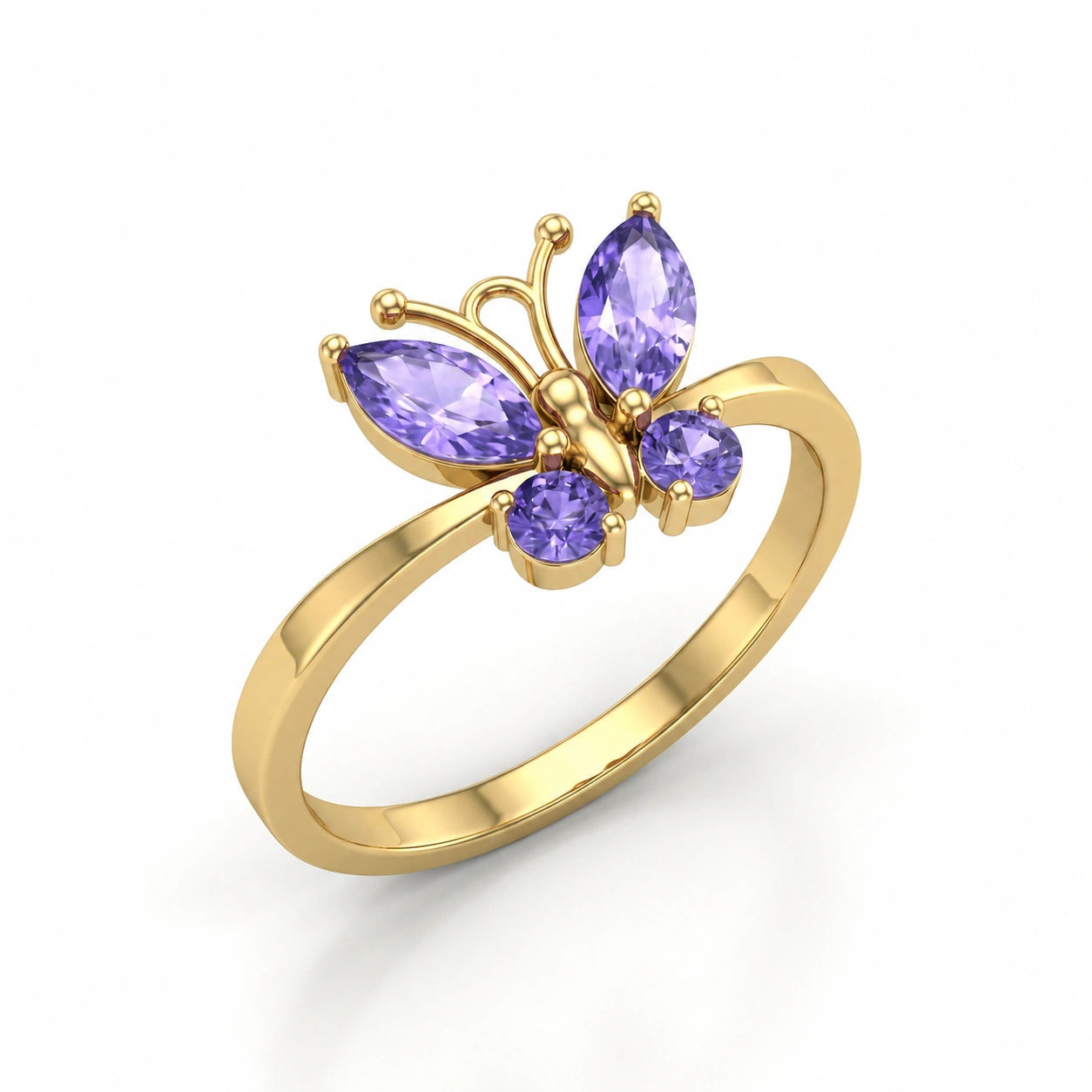 Yellow Gold Tanzanite — Zenaide