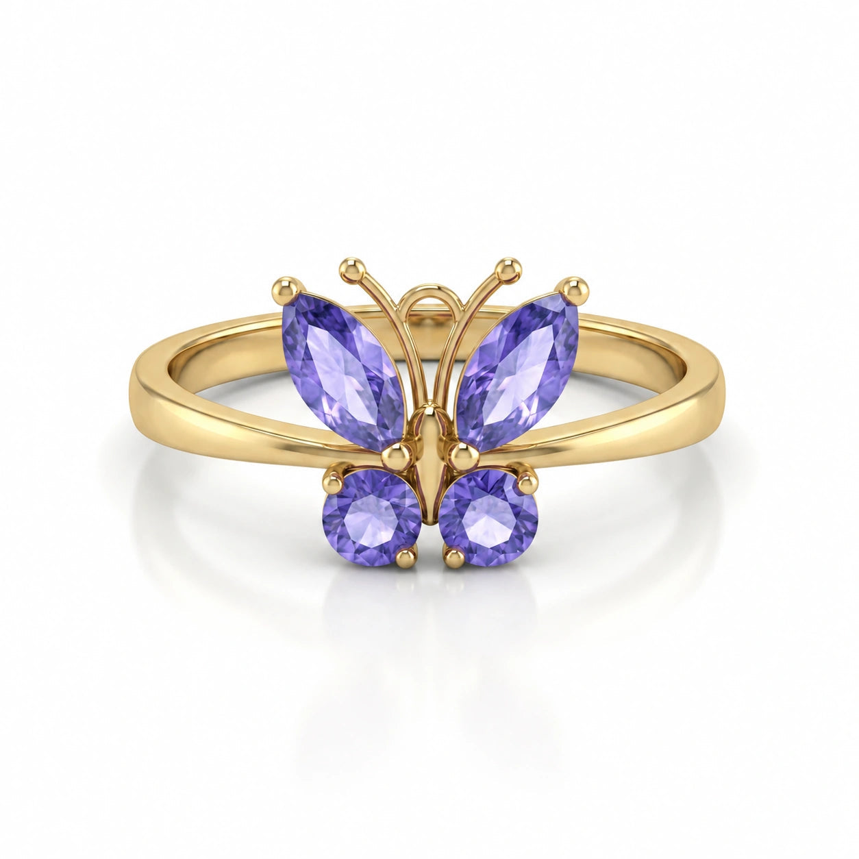 Yellow Gold Tanzanite — Zenaide