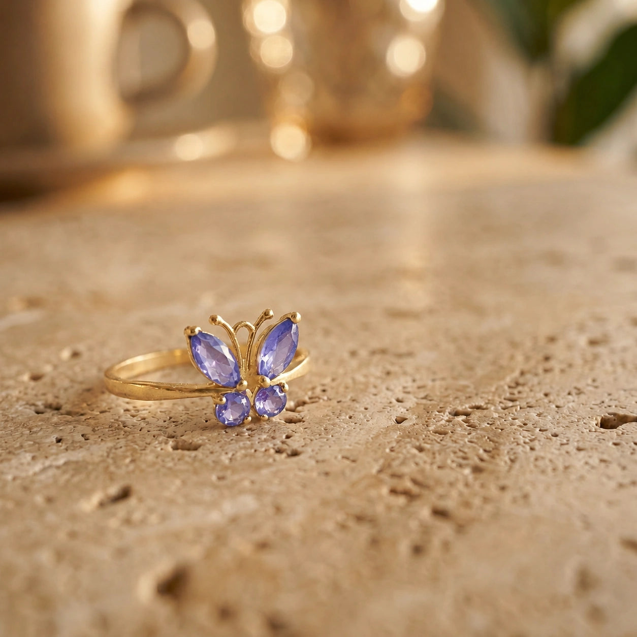 Yellow Gold Tanzanite — Zenaide