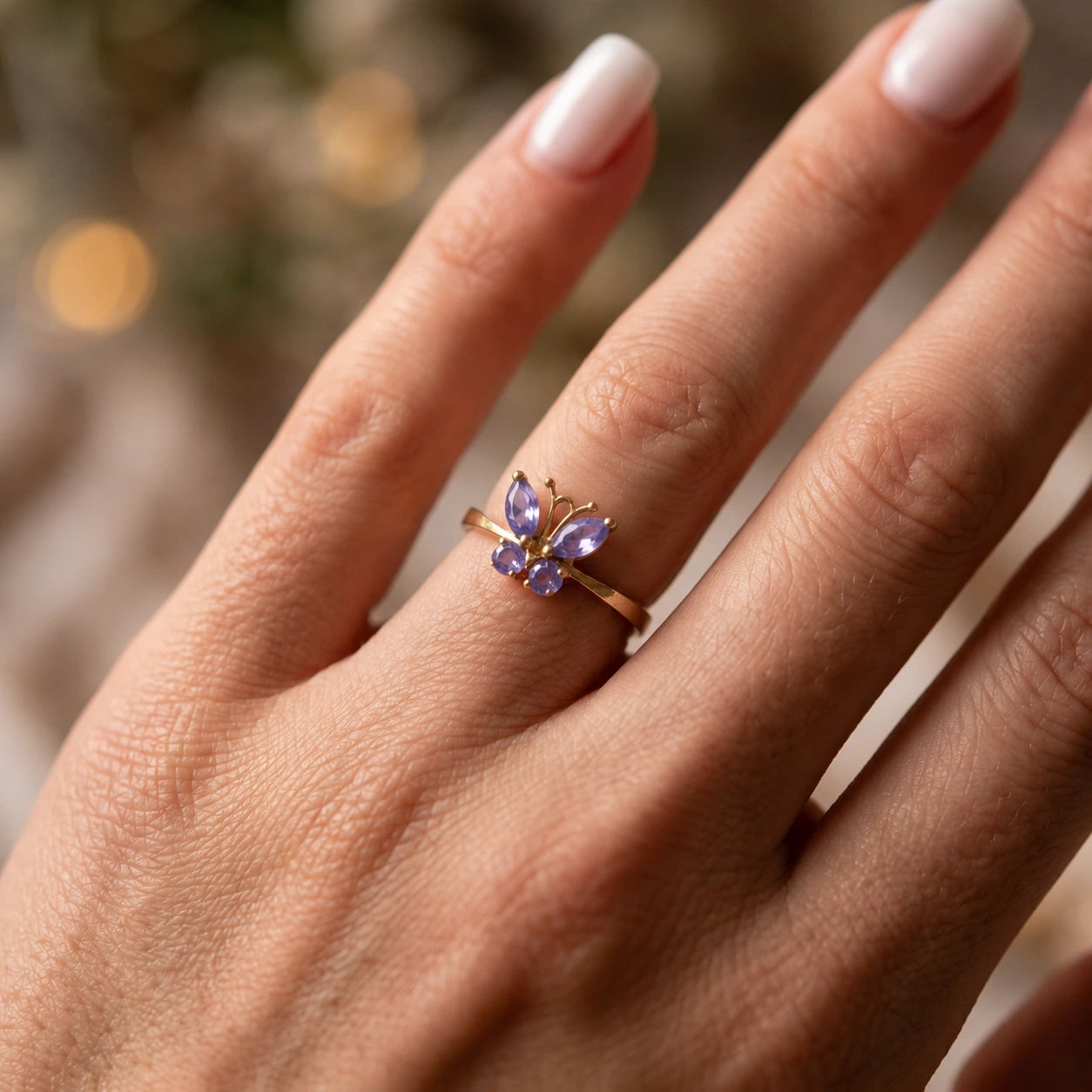 Yellow Gold Tanzanite — Zenaide