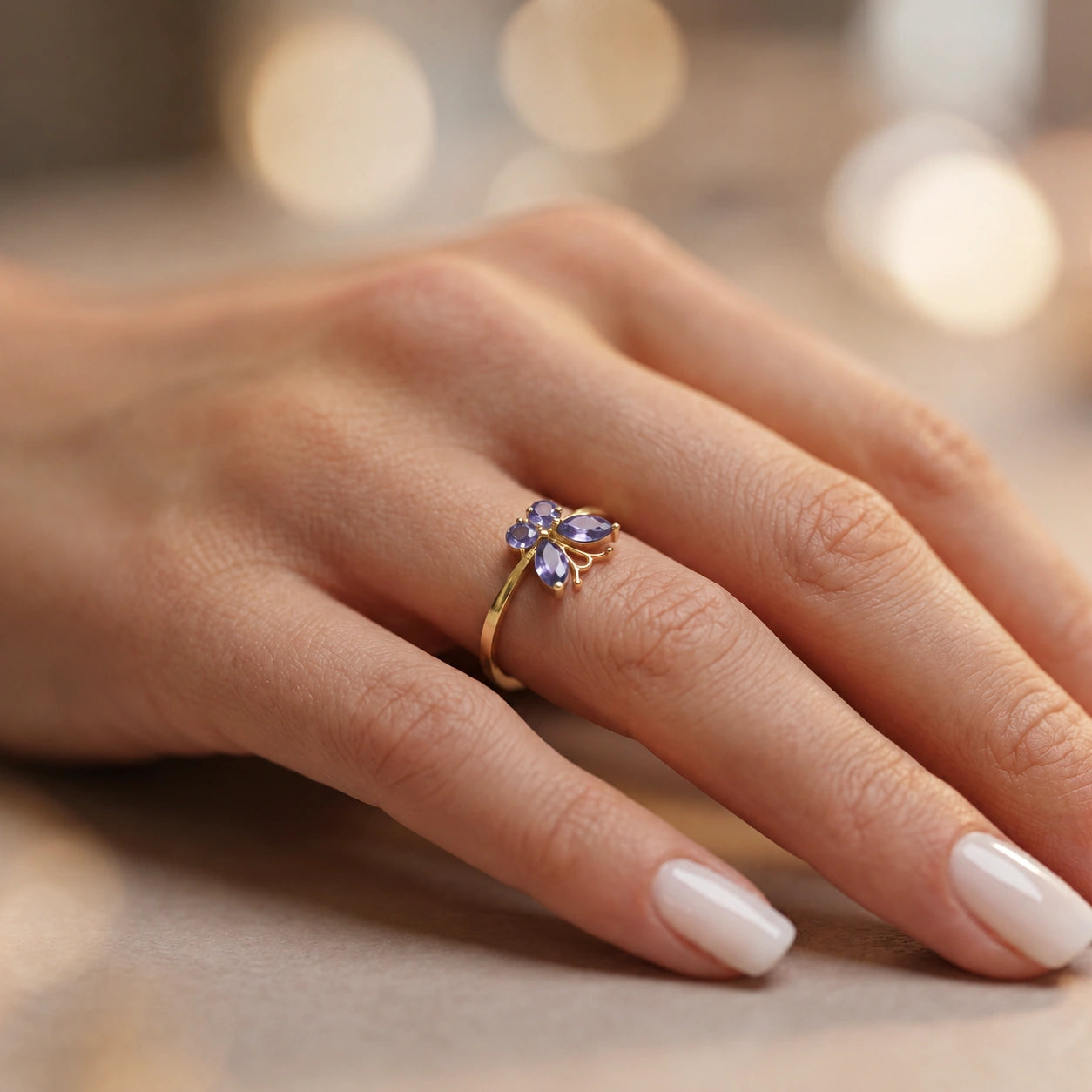 Yellow Gold Tanzanite — Zenaide