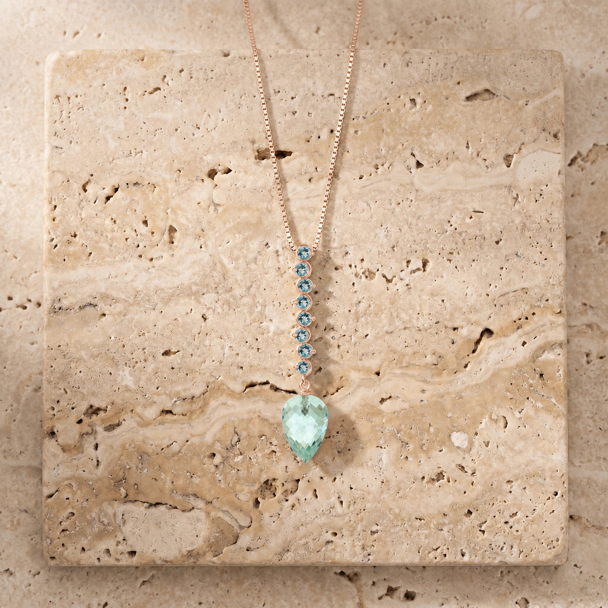 Rose Gold Blue Topaz — Zenobia