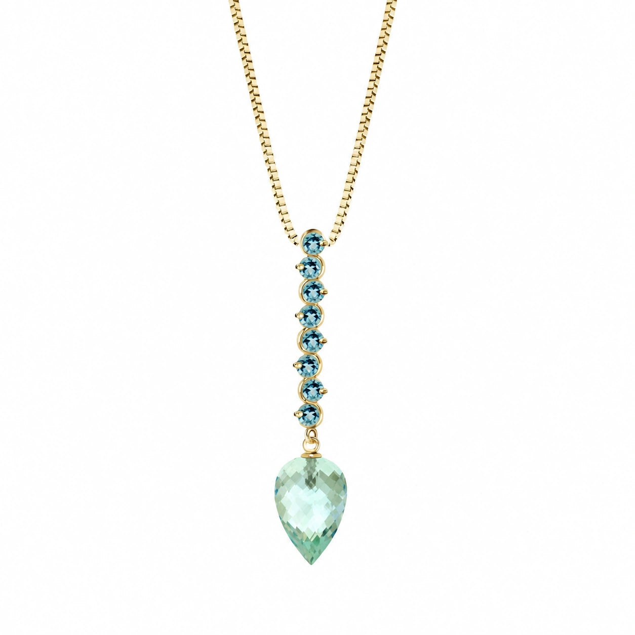 Yellow Gold Blue Topaz — Zenobia