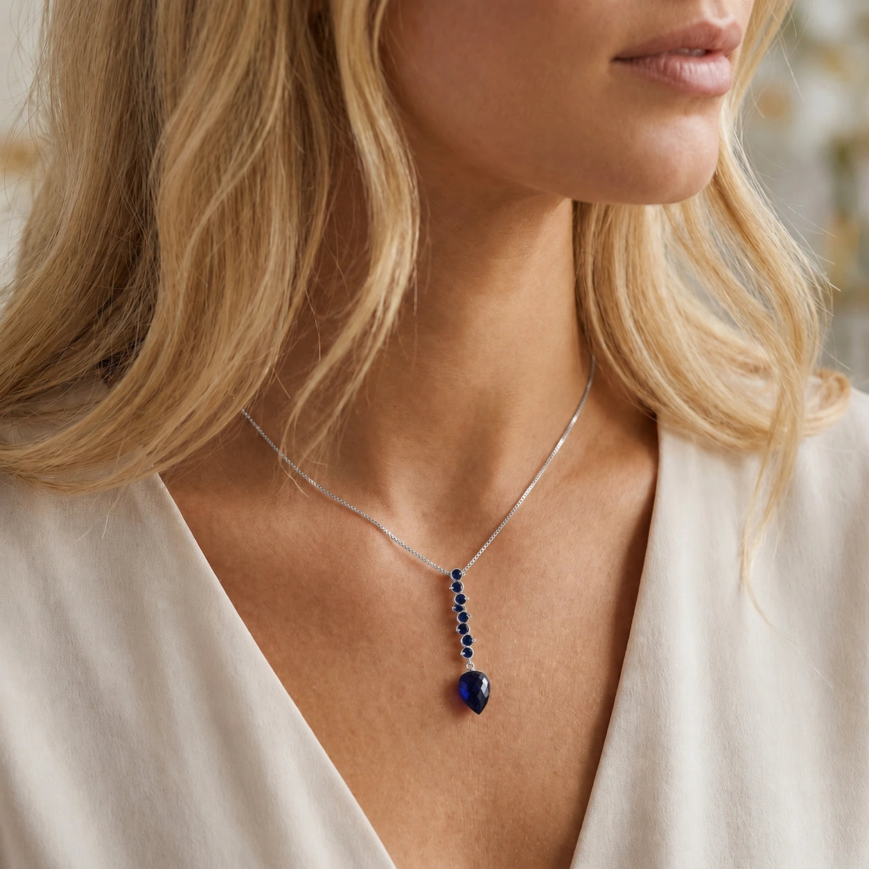 White Gold Sapphire — Zenobia