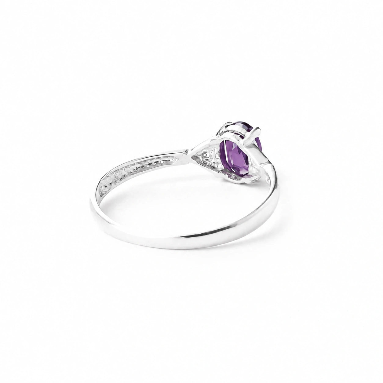 White Gold Diamond & Amethyst — Zoe