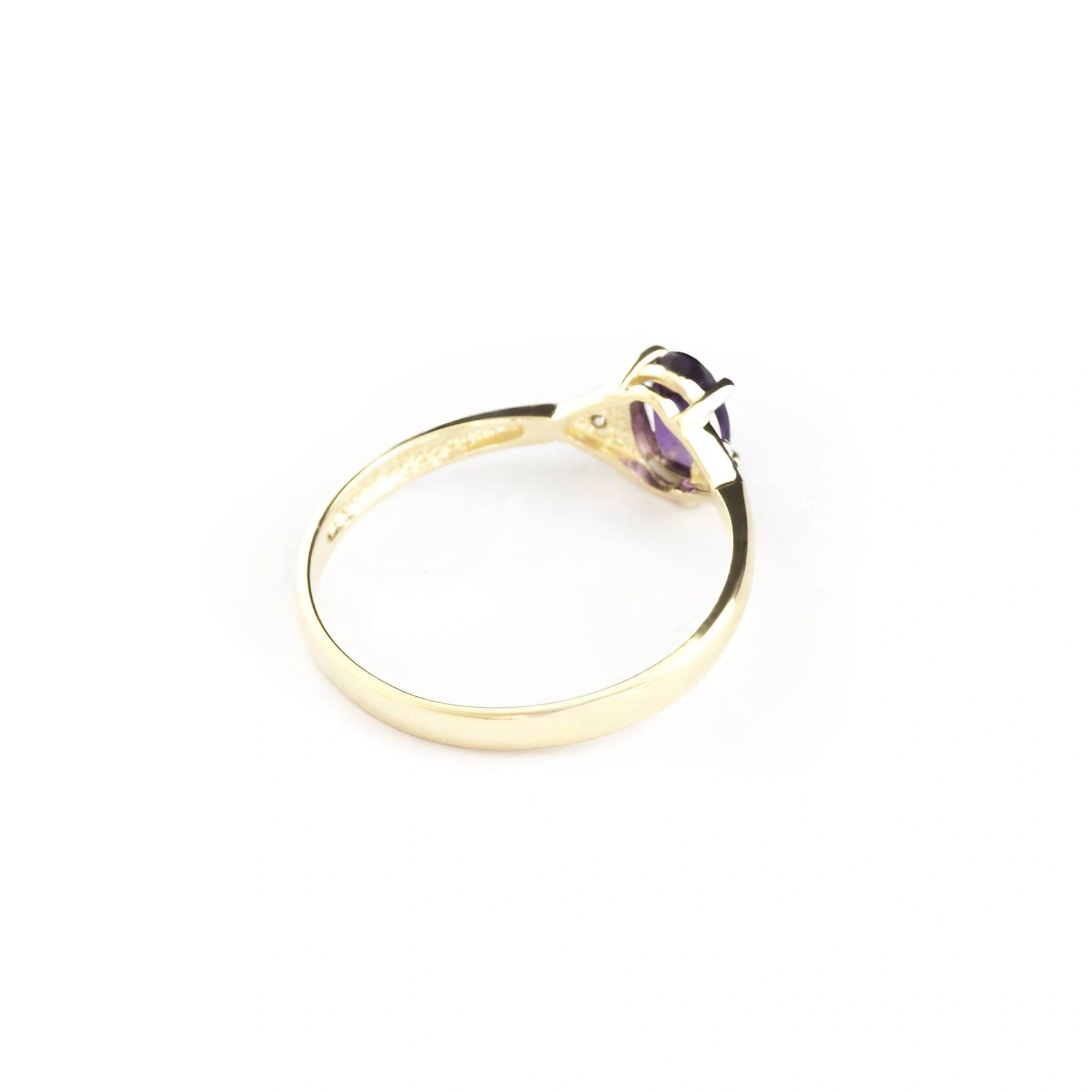 Yellow Gold Diamond & Amethyst — Zoe