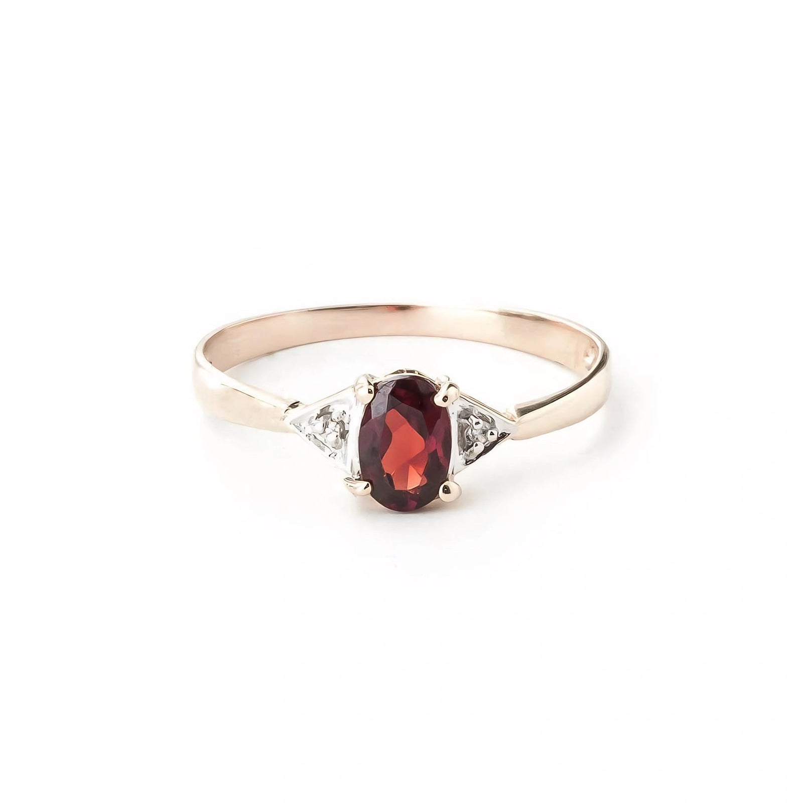 Rose Gold Diamond & Garnet — Zoe