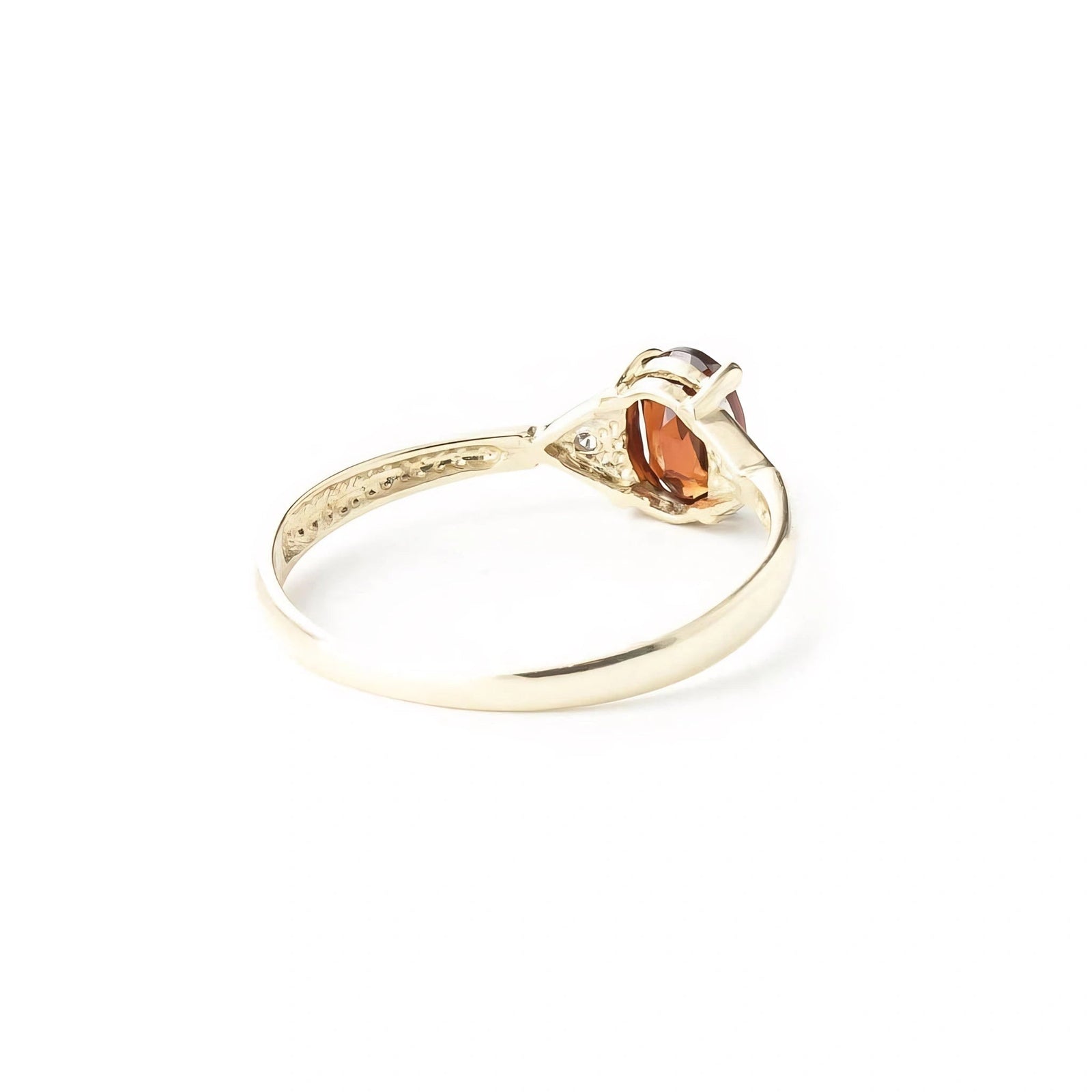 Yellow Gold Diamond & Garnet — Zoe